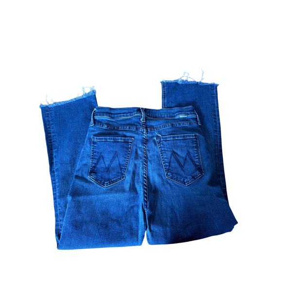 Mother The Tripper Ankle Mint conditin denim blue jeans raw hem - Picture 7 of 7